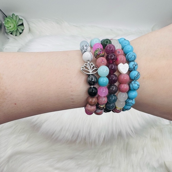 The Boho Wholesale Lot Beaded Bracelet Lot of 5 - Picture 4 of 5